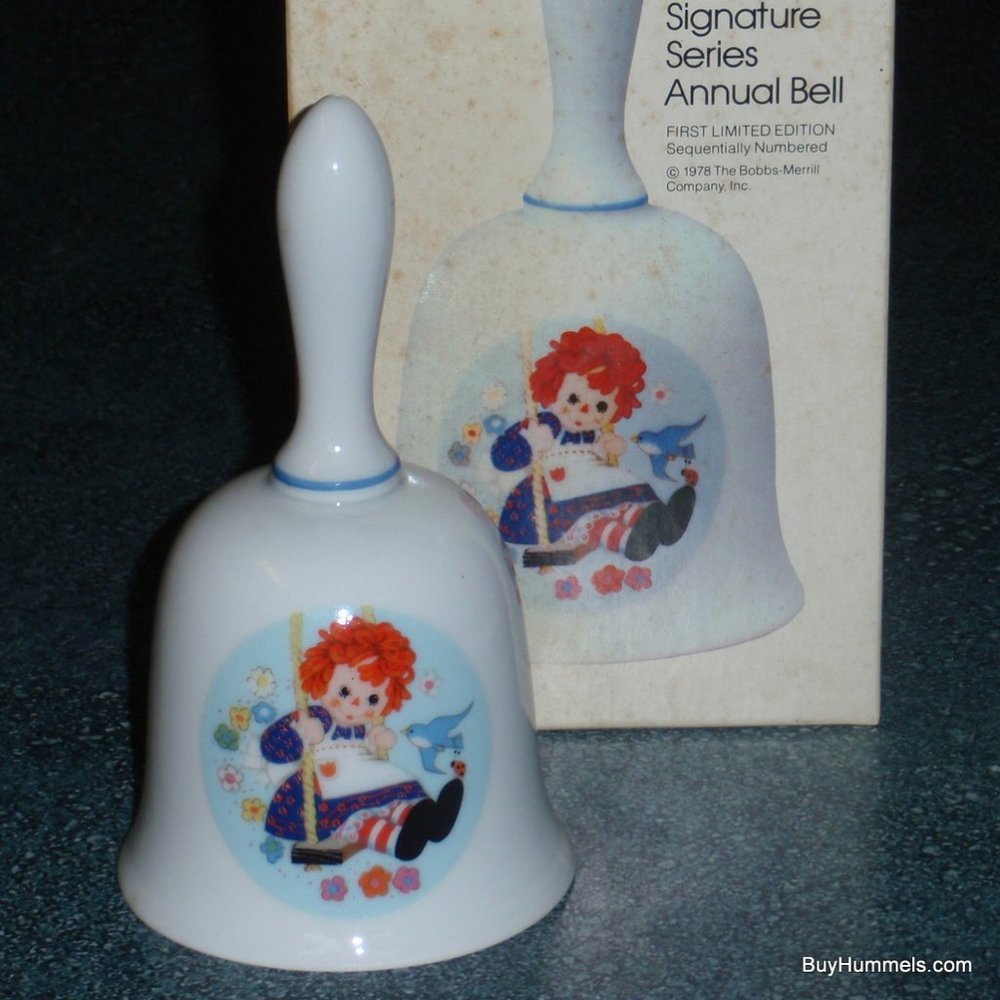 Raggedy Ann Schmid 1979 Signature Series Bell Numbered Collectible W Box - GIFT!
